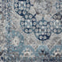 9' X 12' Ivory Blue And Gray Medallion Area Rug