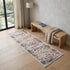 9' X 12' Ivory And Orange Floral Area Rug