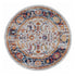 9' X 12' Ivory And Orange Floral Area Rug