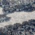 9' X 12' Ivory Gray And Blue Medallion Area Rug