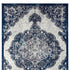 9' X 12' Ivory Gray And Blue Medallion Area Rug