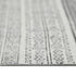 9' X 12' Ivory Black And Gray Geometric Flatweave Handmade Distressed Area Rug With Fringe