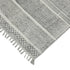 9' X 12' Ivory Black And Gray Geometric Flatweave Handmade Distressed Area Rug With Fringe