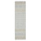 8' Blue And Gray Striped Flatweave Handmade Distressed Runner Rug With Fringe