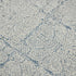 8' Blue And Gray Striped Flatweave Handmade Distressed Runner Rug With Fringe