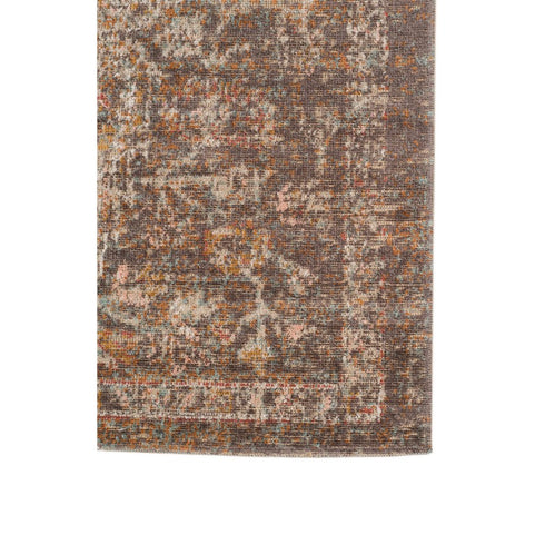 9' X 12' Beige Gray and Taupe Medallion Power Loom Area Rug