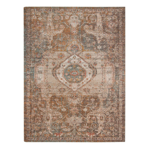 9' X 12' Beige Gray and Taupe Medallion Power Loom Area Rug