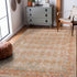 9' X 12' Beige Orange And Teal Southwestern Area Rug