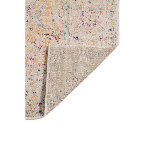 9' X 12' Ivory And Yellow Oriental Distressed Area Rug