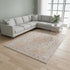 9' X 12' Ivory And Yellow Oriental Distressed Area Rug