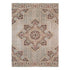 9' X 12' Beige Rust And Teal Medallion Area Rug