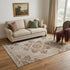9' X 12' Beige Rust And Teal Medallion Area Rug