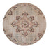 9' X 12' Beige Rust And Teal Medallion Area Rug