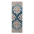 9' X 12' Blue Rust And Beige Medallion Area Rug