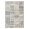 9' X 12' Gray Light Blue And Ivory Geometric Area Rug