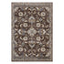 9' X 12' Ivory Blue And Brown Floral Area Rug