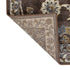 9' X 12' Ivory Blue And Brown Floral Area Rug