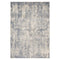 8' X 10' Light Gray Blue And Ivory Abstract Area Rug