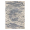 9' X 12' Ivory Blue And Gray Abstract Area Rug