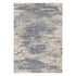 9' X 12' Ivory Blue And Gray Abstract Area Rug