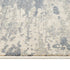9' X 12' Ivory Blue And Gray Abstract Area Rug