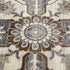 9' X 12' Ivory Gray And Brown Floral Medallion Area Rug