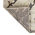 9' X 12' Ivory Gray And Brown Floral Medallion Area Rug