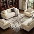 9' X 12' Ivory Gray And Brown Floral Medallion Area Rug