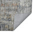 8' Ivory Gray And Brick Red Abstract Runner Rug