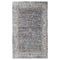 5' X 8' Ivory Charcoal And Brick Red Oriental Area Rug