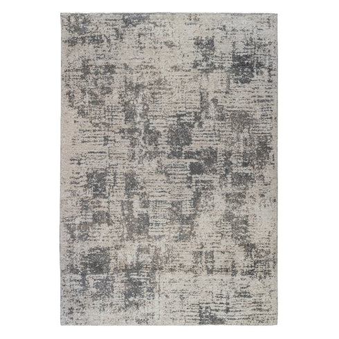 9' X 12' Gray and Beige Abstract Power Loom Area Rug