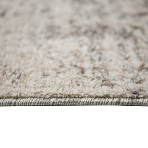 9' X 12' Gray and Beige Abstract Power Loom Area Rug
