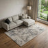 9' X 12' Gray and Beige Abstract Power Loom Area Rug