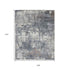 9' X 12' Ivory And Gray Abstract Area Rug
