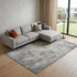 9' X 12' Ivory Black And Gray Abstract Area Rug