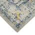 9' X 12' Ivory And Yellow Oriental Distressed Area Rug