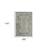 9' X 12' Ivory And Yellow Oriental Distressed Area Rug