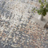 8' X 10' Gray And Ivory Moroccan Washable Area Rug