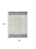 8' Blue And Ivory Geometric Washable Runner Rug