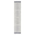 8' Blue And Ivory Geometric Washable Runner Rug
