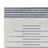 8' Blue And Ivory Geometric Washable Runner Rug