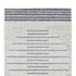 8' Blue And Ivory Geometric Washable Runner Rug
