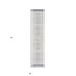 8' Blue And Ivory Geometric Washable Runner Rug