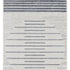 8' Blue And Ivory Geometric Washable Runner Rug
