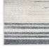 8' Blue And Ivory Geometric Washable Runner Rug