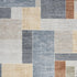 8' X 10' Blue Brown And Tan Geometric Washable Area Rug