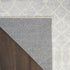 8' X 10' Gray and Ivory Moroccan Power Loom Washable Area Rug