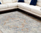 8' X 10' Gray and Ivory Moroccan Power Loom Washable Area Rug