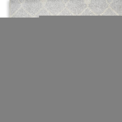 8' X 10' Gray and Ivory Moroccan Power Loom Washable Area Rug