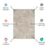 8' X 10' Gray and Ivory Moroccan Power Loom Washable Area Rug